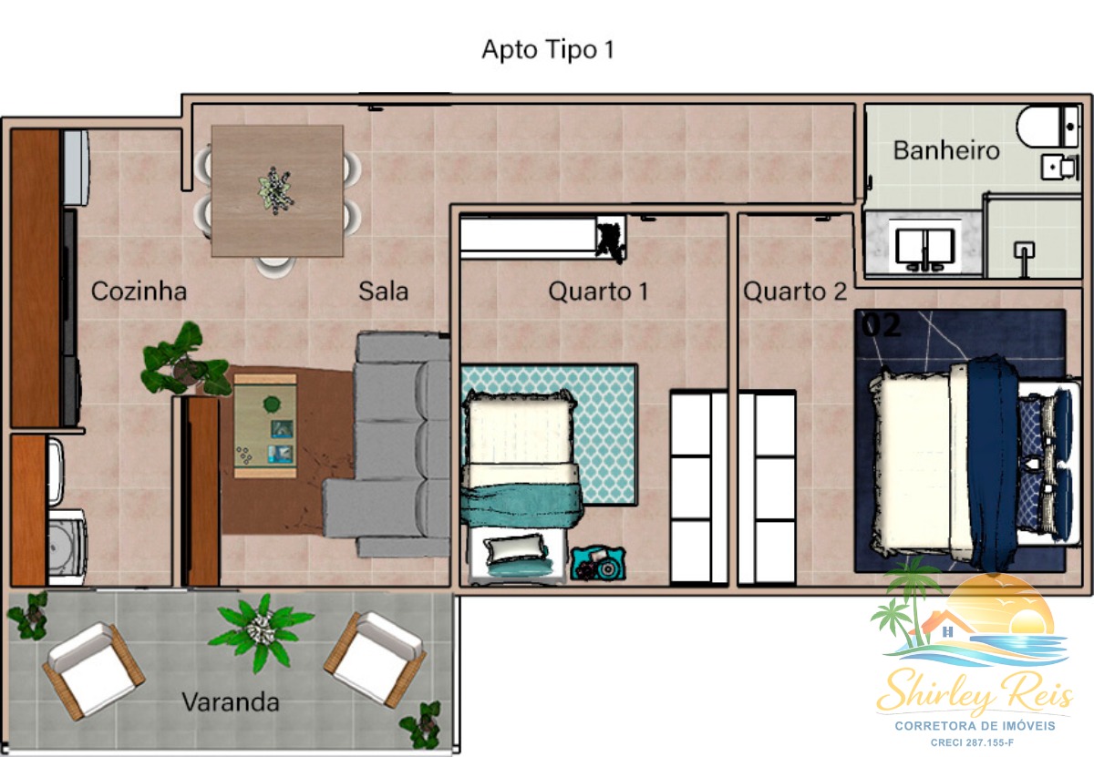 Apartamento, 2 quartos, 56 m² - Foto 10