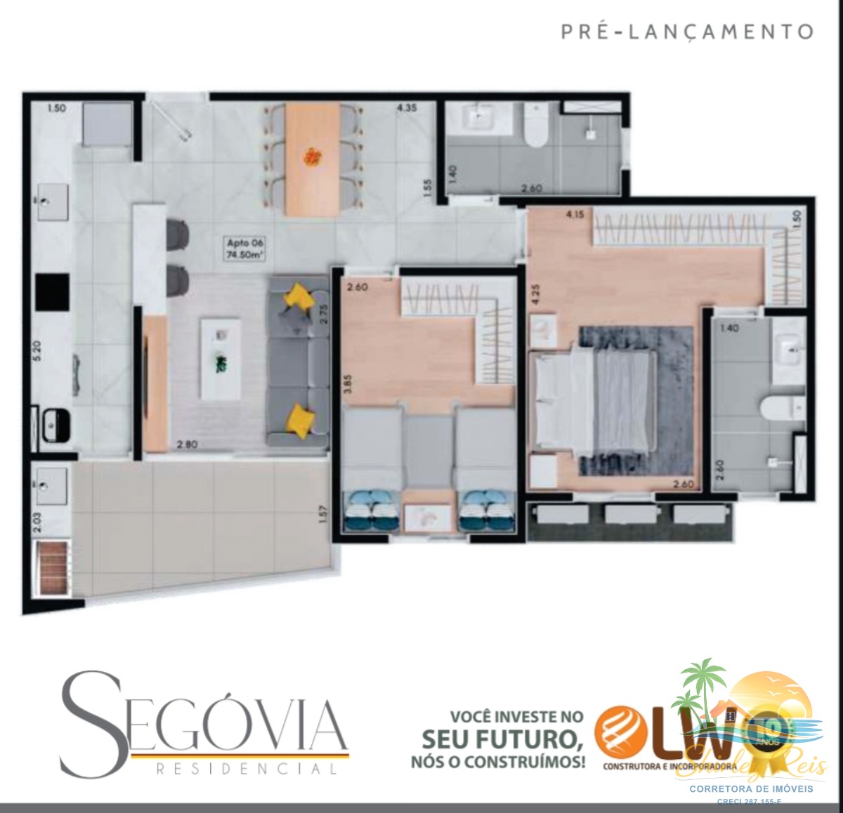 Apartamento, 2 quartos, 75 m² - Foto 15