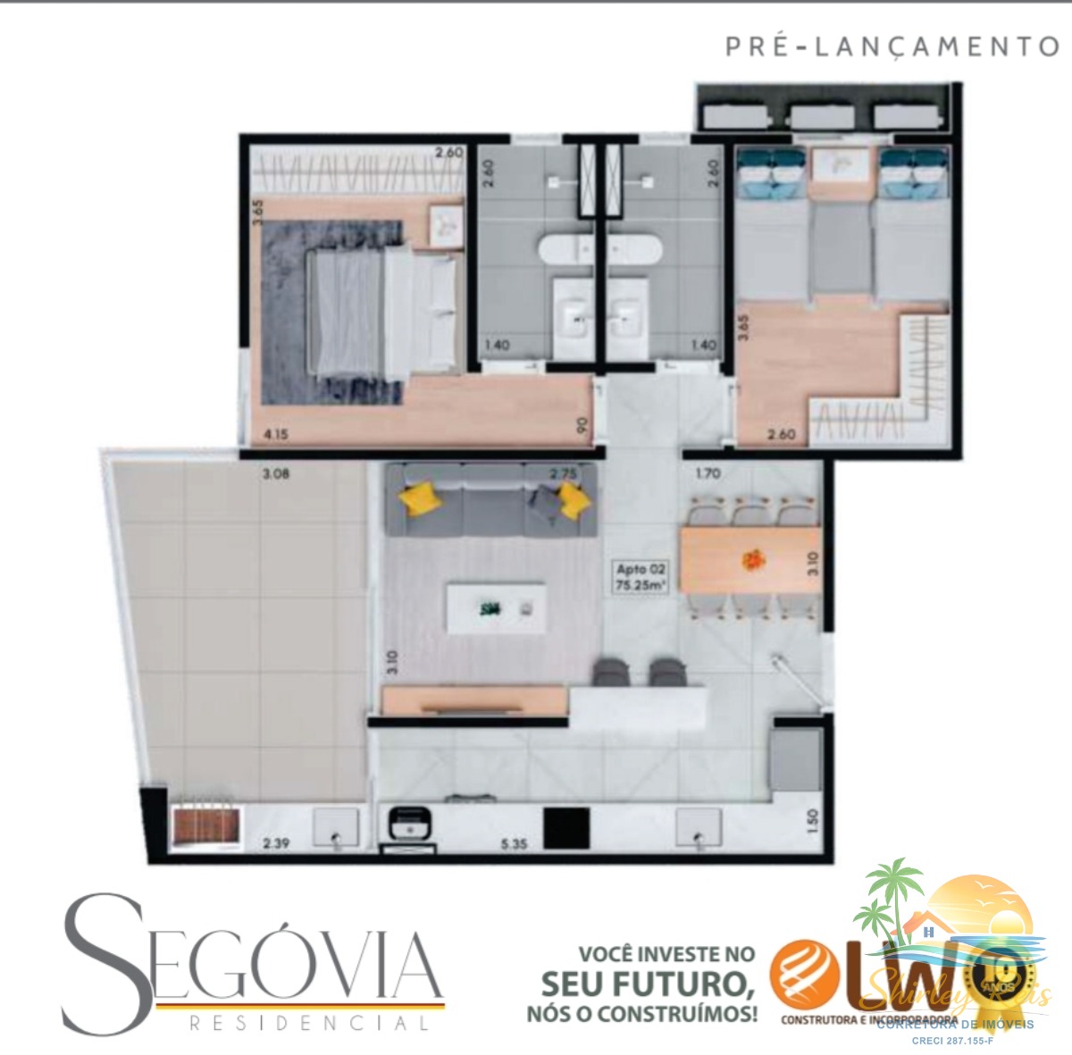 Apartamento, 2 quartos, 75 m² - Foto 20