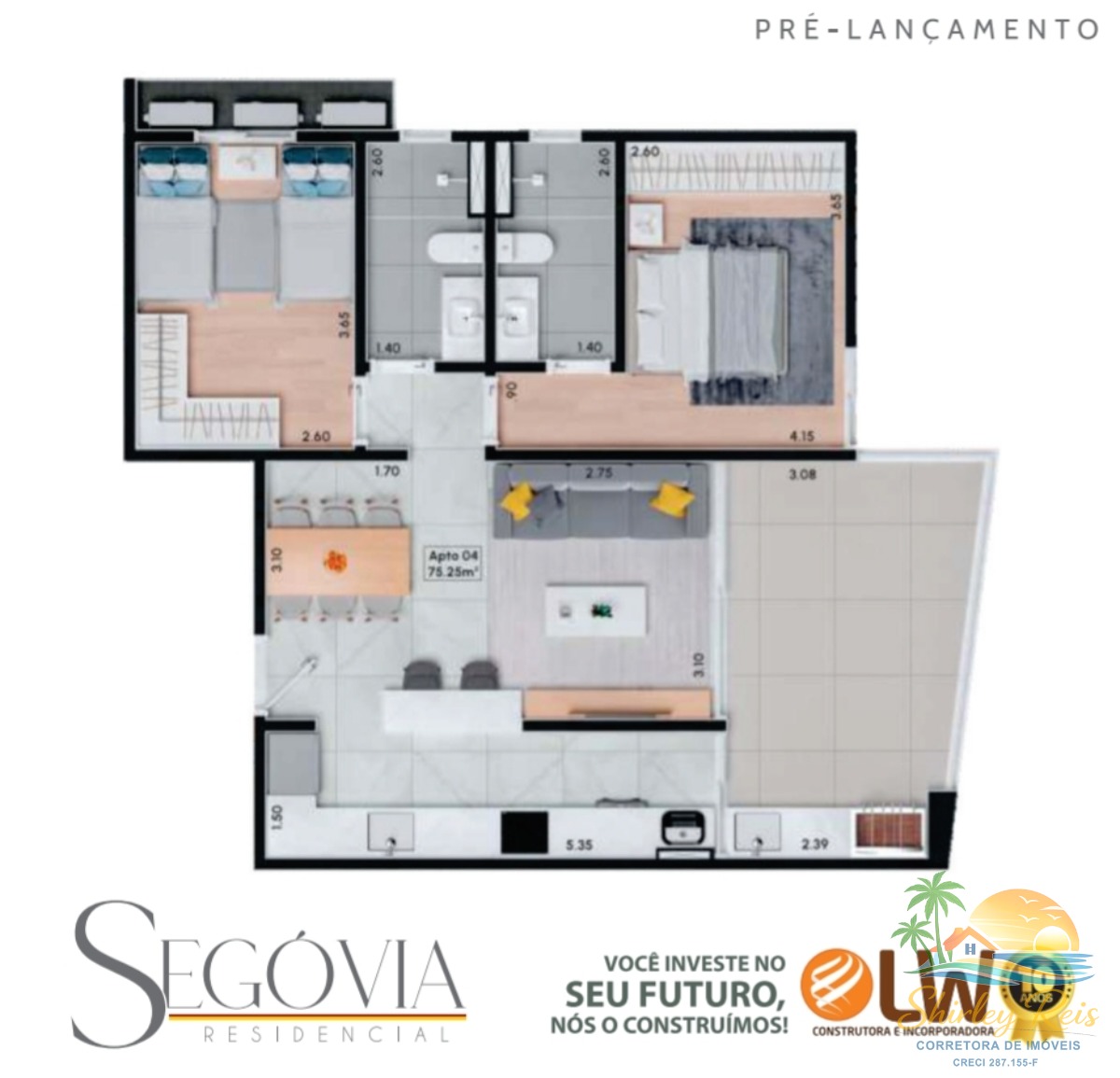 Apartamento, 2 quartos, 75 m² - Foto 18