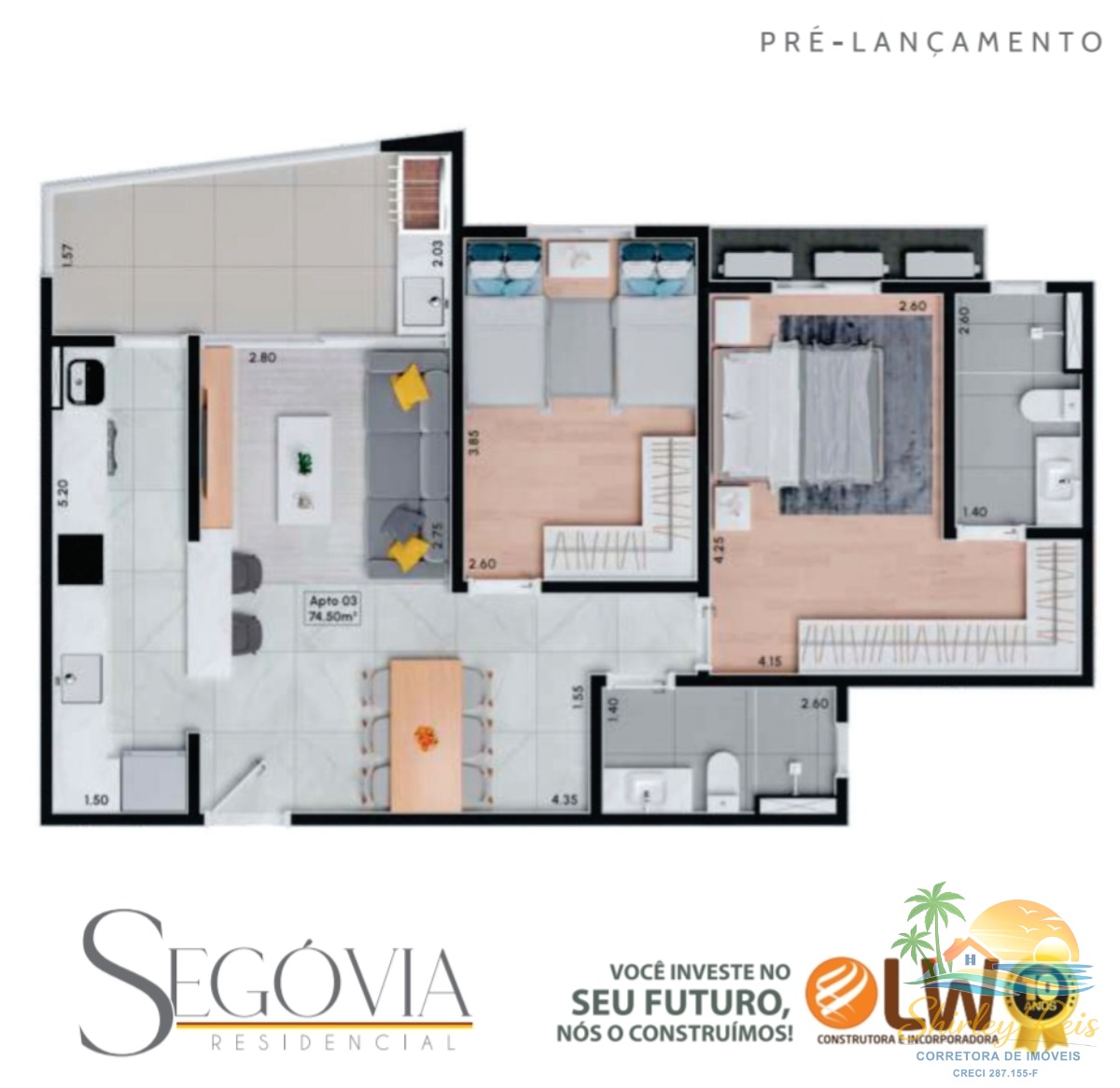 Apartamento, 2 quartos, 75 m² - Foto 19